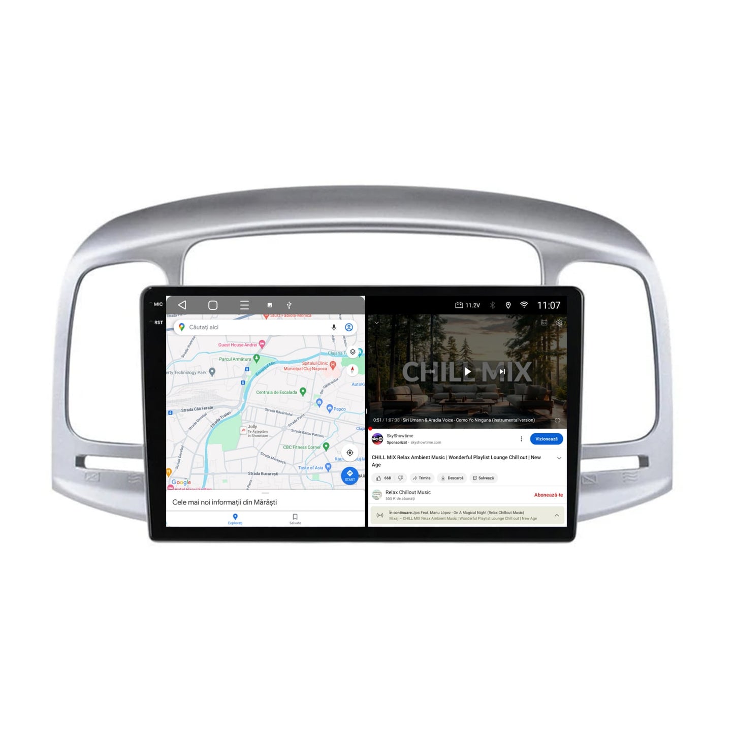 Navigatie 2K Hyundai Accent (2006-2011), Android, S-Quadcore / 4GB RAM + 64GB ROM, 9.5 Inch - AD-BGS90042K+AD-BGRKIT211