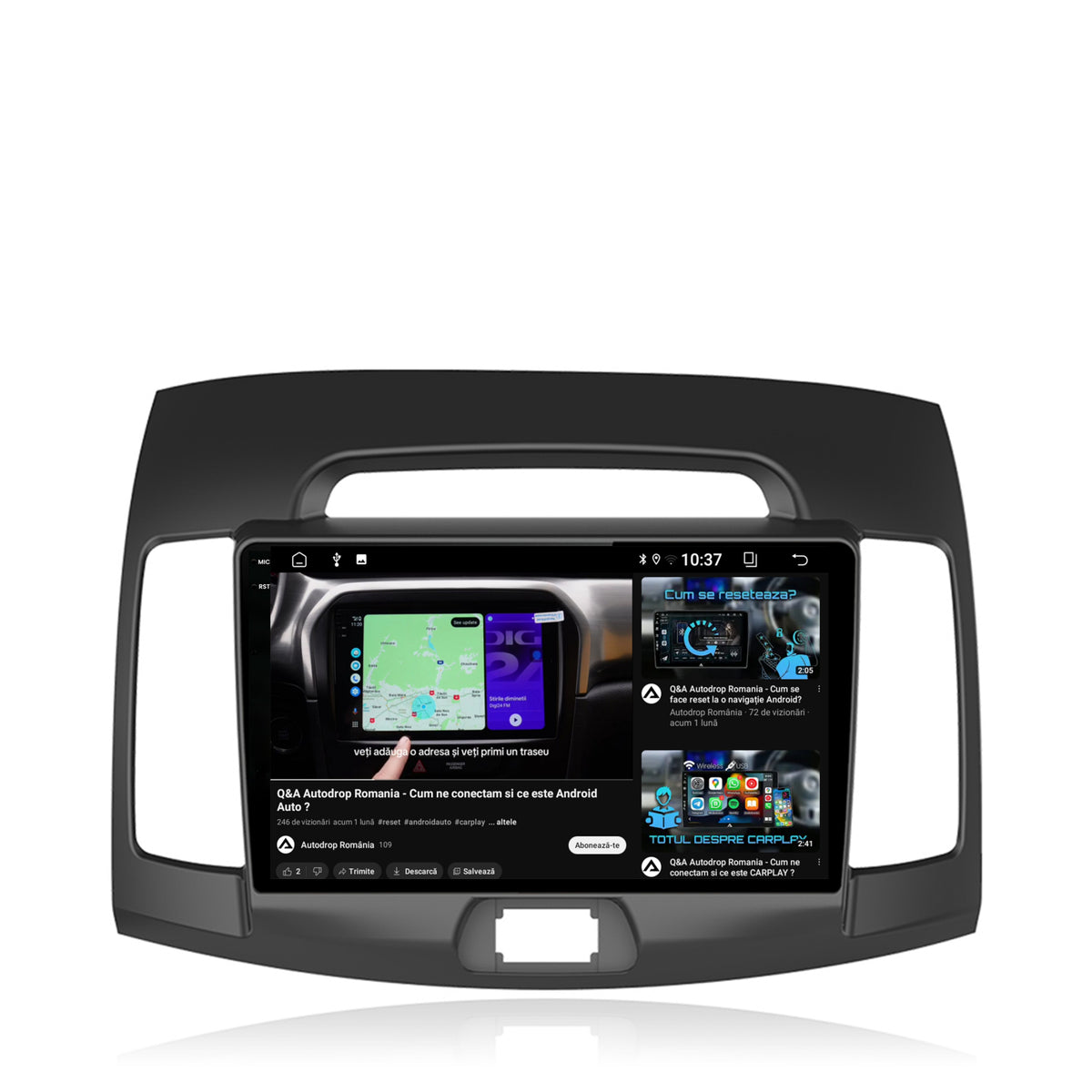 Navigatie 2K Hyundai Elantra (2006-2011), Android, S-Quadcore / 4GB RAM + 64GB ROM, 9.5 Inch - AD-BGS90042K+AD-BGRKIT178