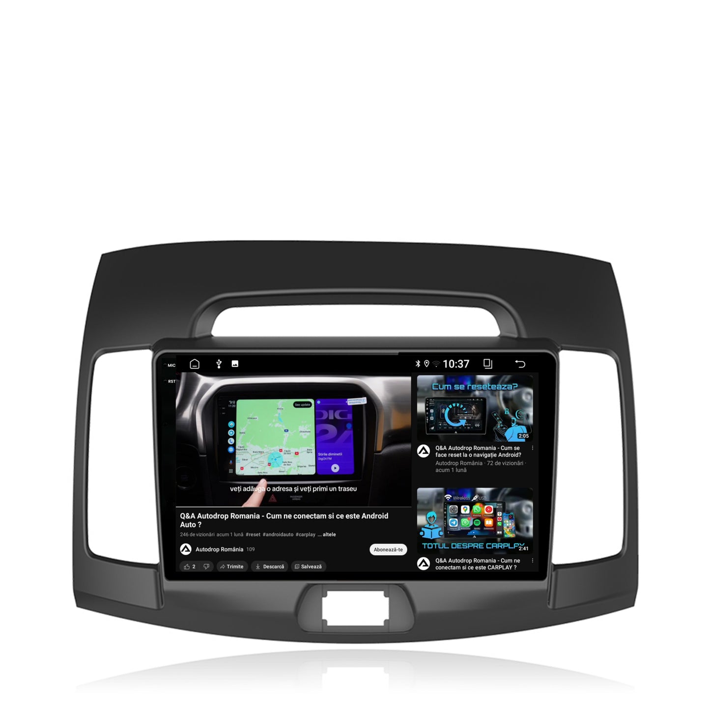 Navigatie 2K Hyundai Elantra (2006-2011), Android, S-Quadcore / 4GB RAM + 64GB ROM, 9.5 Inch - AD-BGS90042K+AD-BGRKIT178
