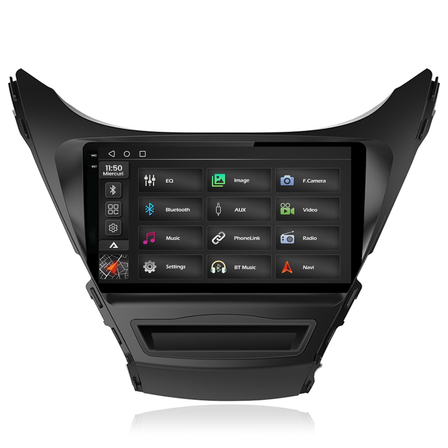 Navigatie 2K Hyundai Elantra (2012-2014), Android, S-Quadcore / 4GB RAM + 64GB ROM, 9Inch - AD-BGS90042K+AD-BGRKIT177