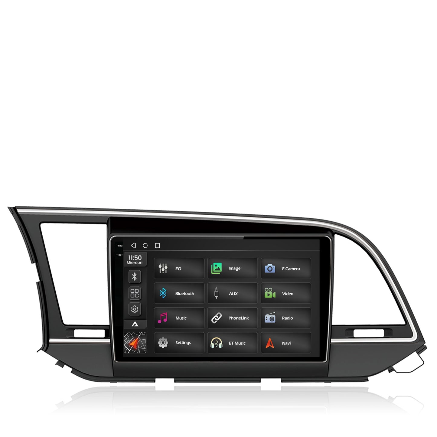 Navigatie 2K Hyundai Elantra (2015-2018), Android, S-Quadcore / 4GB RAM + 64GB ROM, 9.5 Inch - AD-BGS90042K+AD-BGRKIT180