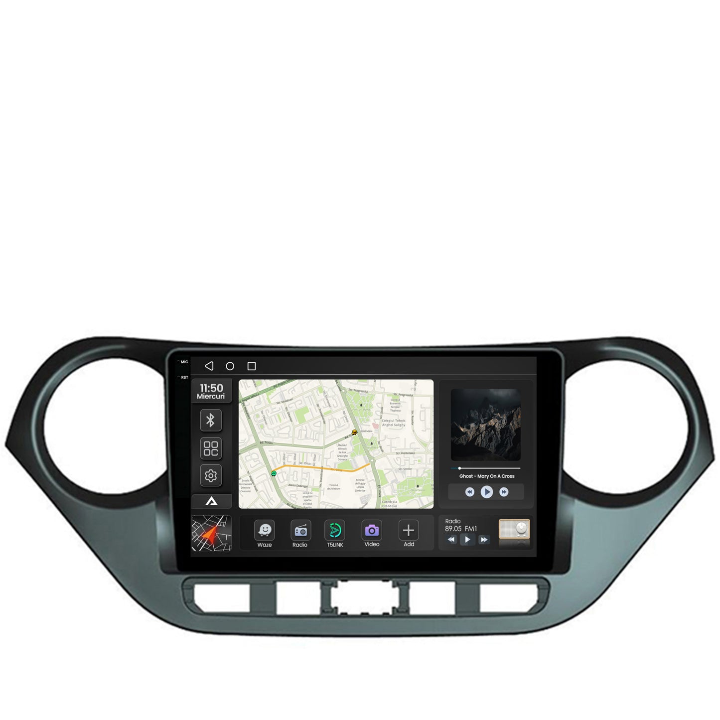 Navigatie 2K Hyundai I10 (2013-2017), Android, S-Quadcore / 4GB RAM + 64GB ROM, 9.5 Inch - AD-BGS90042K+AD-BGRKIT196