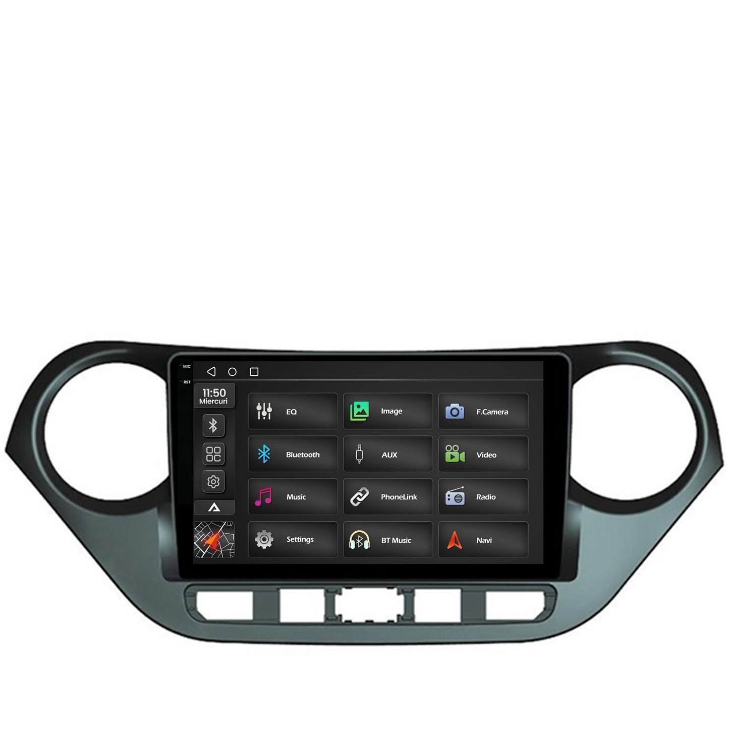 Navigatie 2K Hyundai I10 (2013-2017), Android, S-Quadcore / 4GB RAM + 64GB ROM, 9.5 Inch - AD-BGS90042K+AD-BGRKIT196