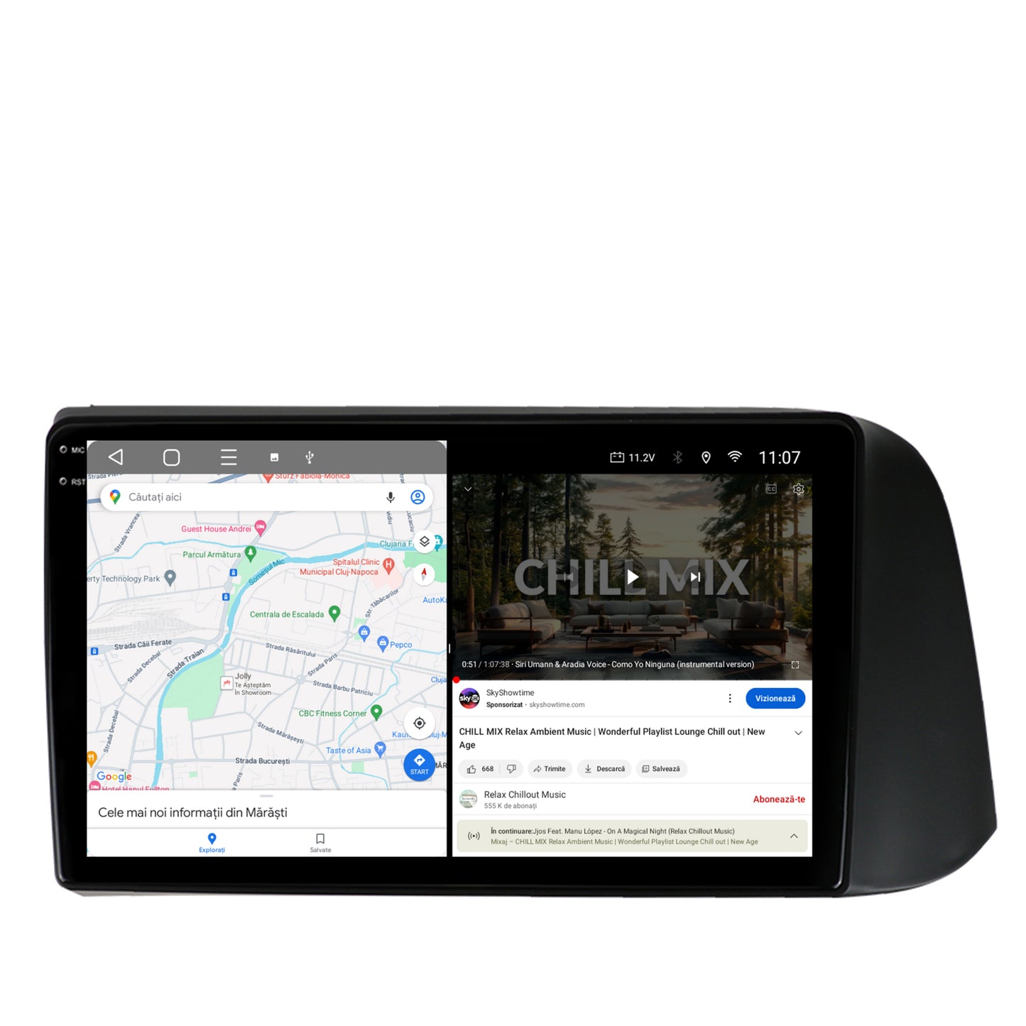 Navigatie 2K Hyundai I10 (2020+), Android, S-Quadcore / 4GB RAM + 64GB ROM, 9.5 Inch - AD-BGS90042K+AD-BGRKIT221