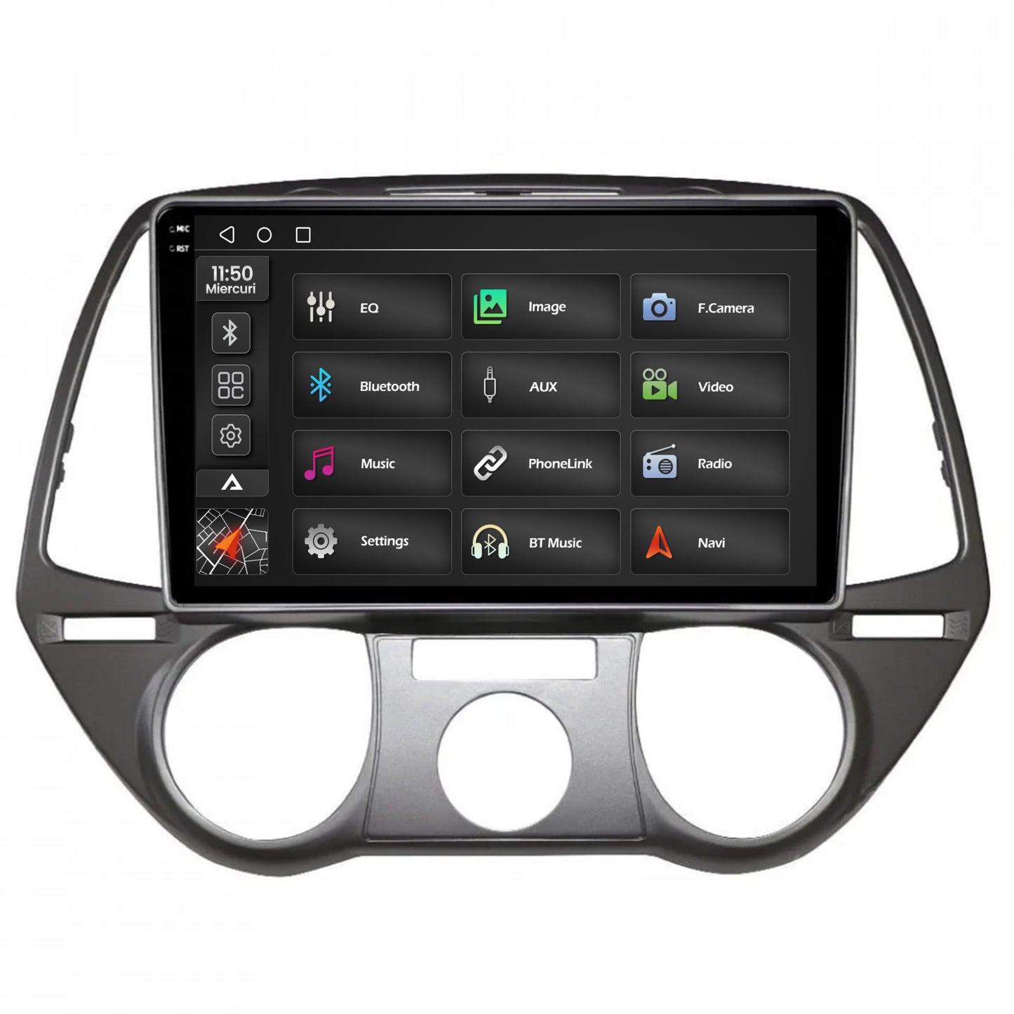 Navigatie 2K Hyundai I20 (2008-2012), Android, S-Quadcore / 4GB RAM + 64GB ROM, 9.5 Inch - AD-BGS90042K+AD-BGRKIT194
