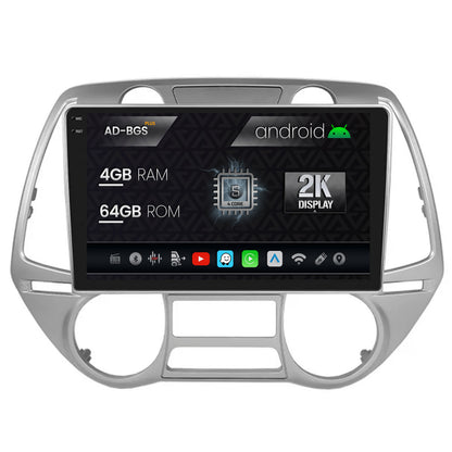 Navigatie 2K Hyundai I20 (2008-2012), Android, S-Quadcore / 4GB RAM + 64GB ROM, 9.5 Inch - AD-BGS90042K+AD-BGRKIT219V2