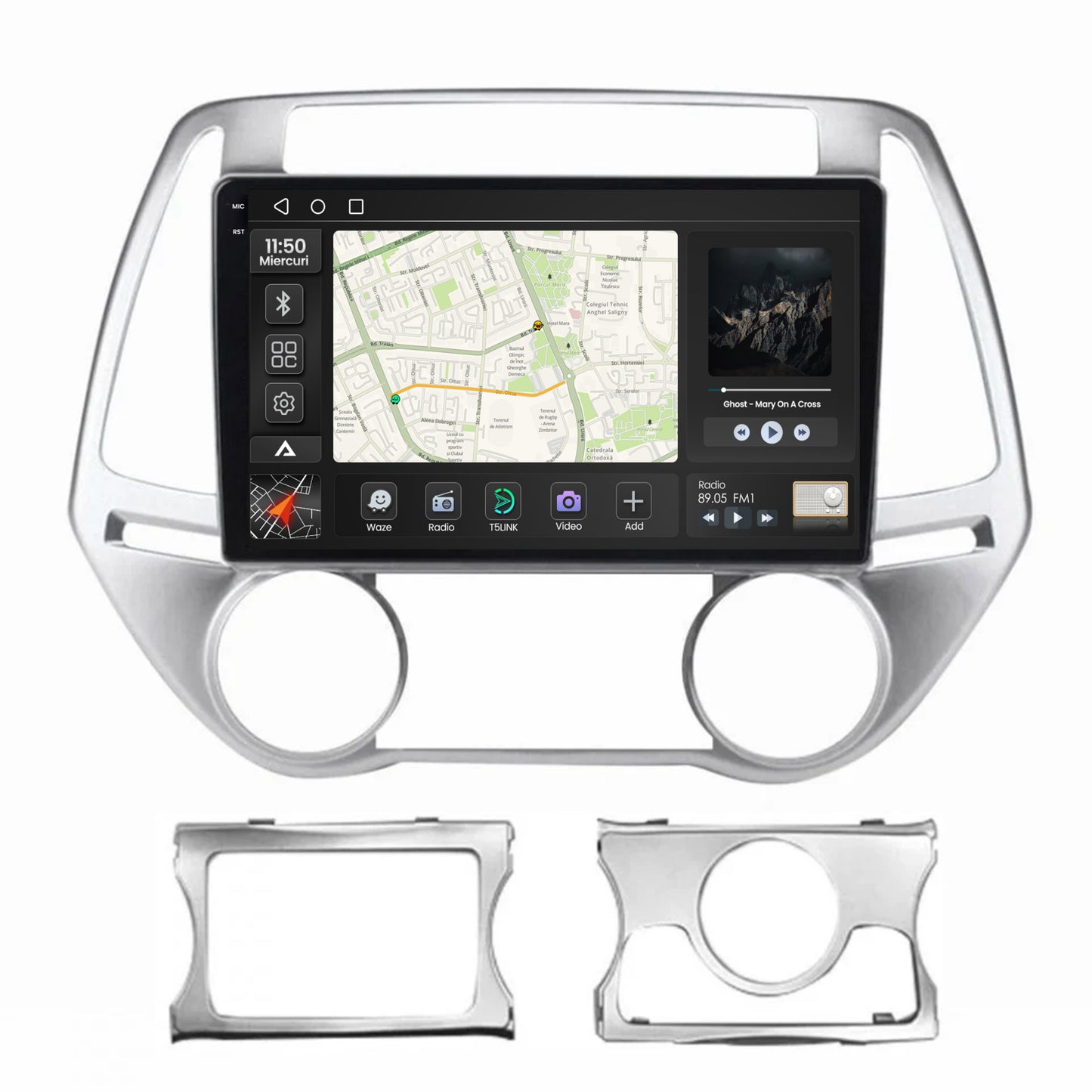 Navigatie 2K Hyundai I20 (2012-2014), Android, S-Quadcore / 4GB RAM + 64GB ROM, 9.5 Inch - AD-BGS90042K+AD-BGRKIT218