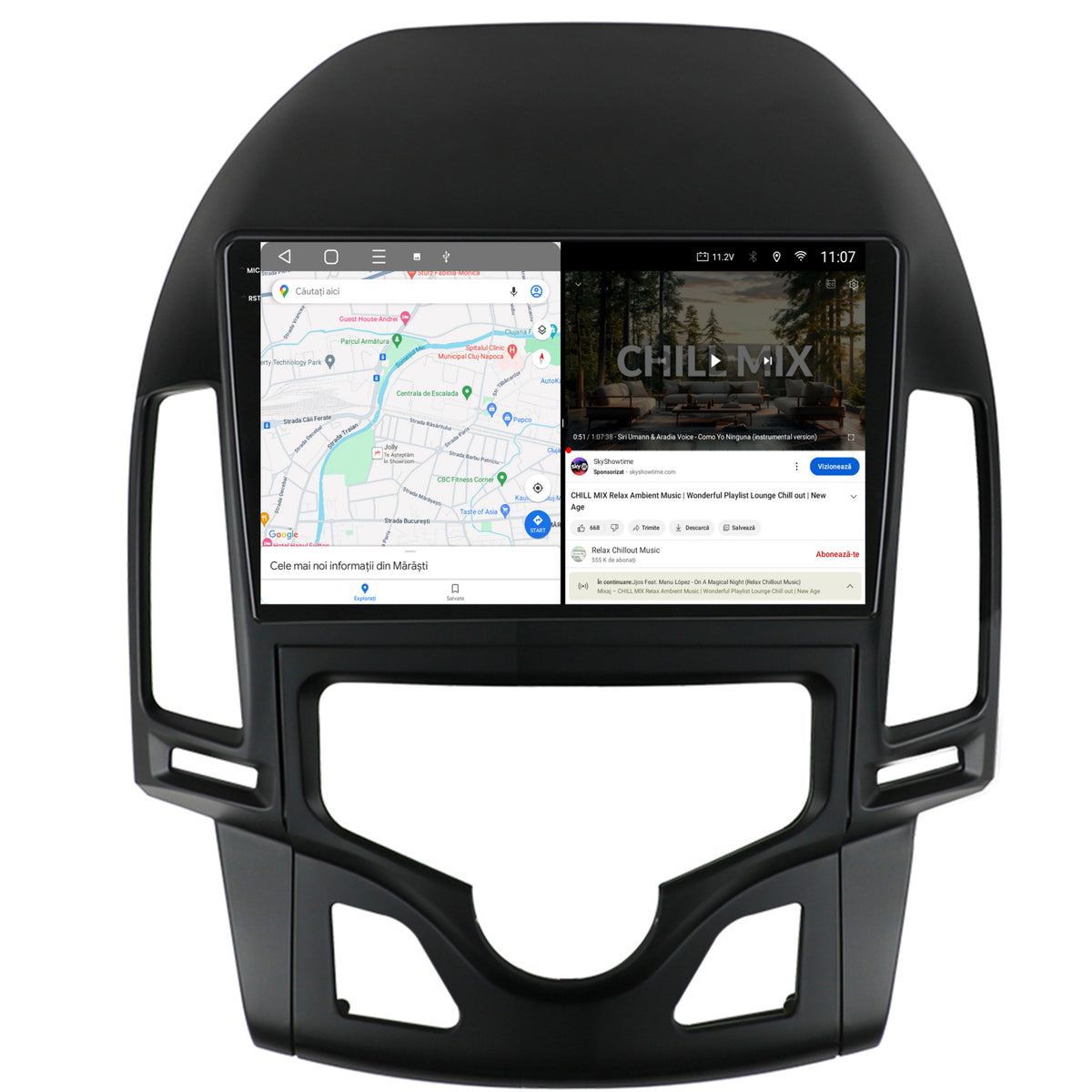 Navigatie 2K Hyundai I30 (2007-2012), Clima Automata, Android, S-Quadcore / 4GB RAM + 64GB ROM, 9.5 Inch - AD-BGS90042K+AD-BGRKIT216