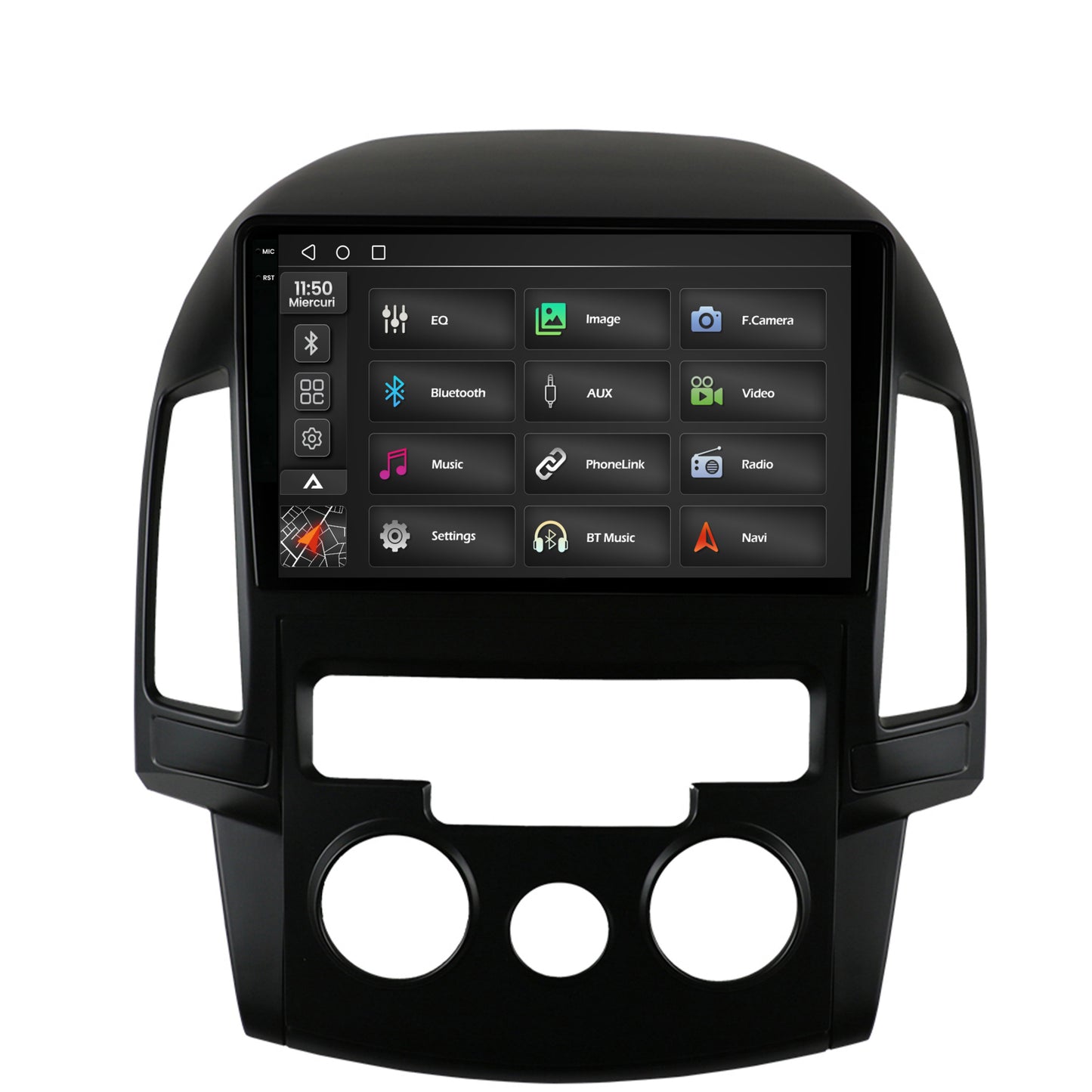 Navigatie 2K Hyundai I30 (2007-2012), Clima Manuala, Android, S-Quadcore / 4GB RAM + 64GB ROM, 9.5 Inch - AD-BGS90042K+AD-BGRKIT217