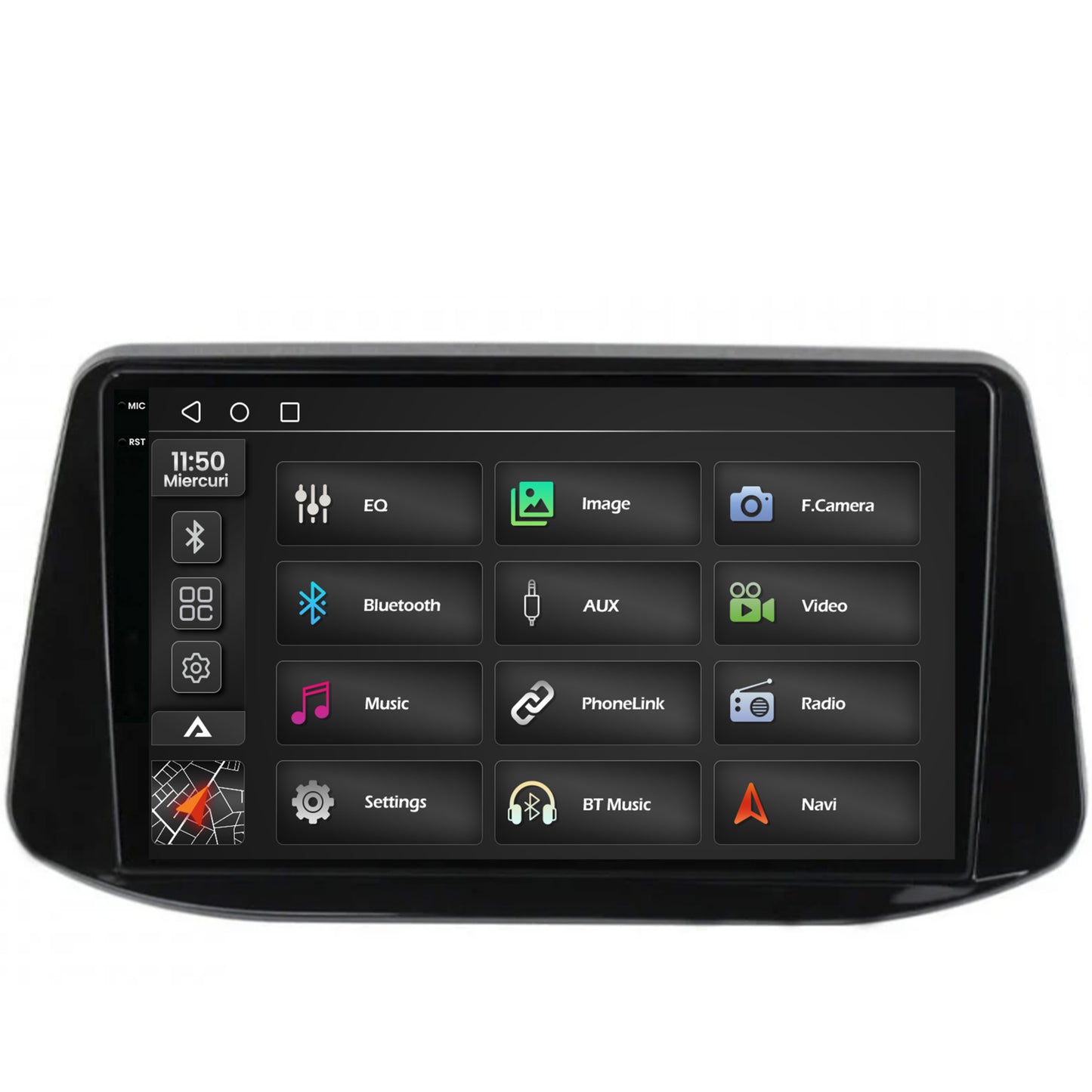 Navigatie 2K Hyundai I30 (2017-Prezent), Android, S-Quadcore / 4GB RAM + 64GB ROM, 9.5 Inch - AD-BGS90042K+AD-BGRKIT225