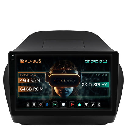 Navigatie 2K Hyundai IX35 (2009-2015), Android, S-Quadcore / 4GB RAM + 64GB ROM, 10.36 Inch - AD-BGS100042K+AD-BGRKIT189