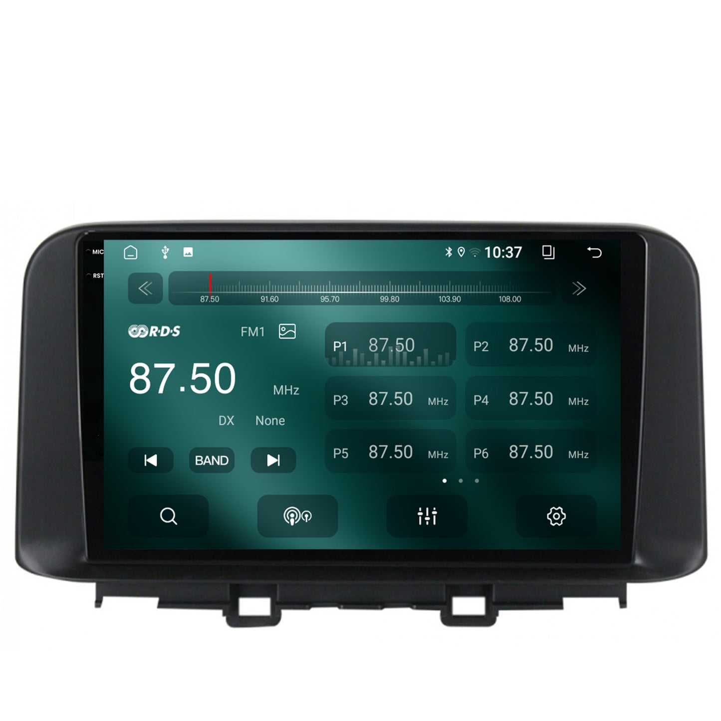 Navigatie 2K Hyundai Kona (2018+), Android, S-Quadcore / 4GB RAM + 64GB ROM, 10.36 Inch - AD-BGS100042K+AD-BGRKIT183V2