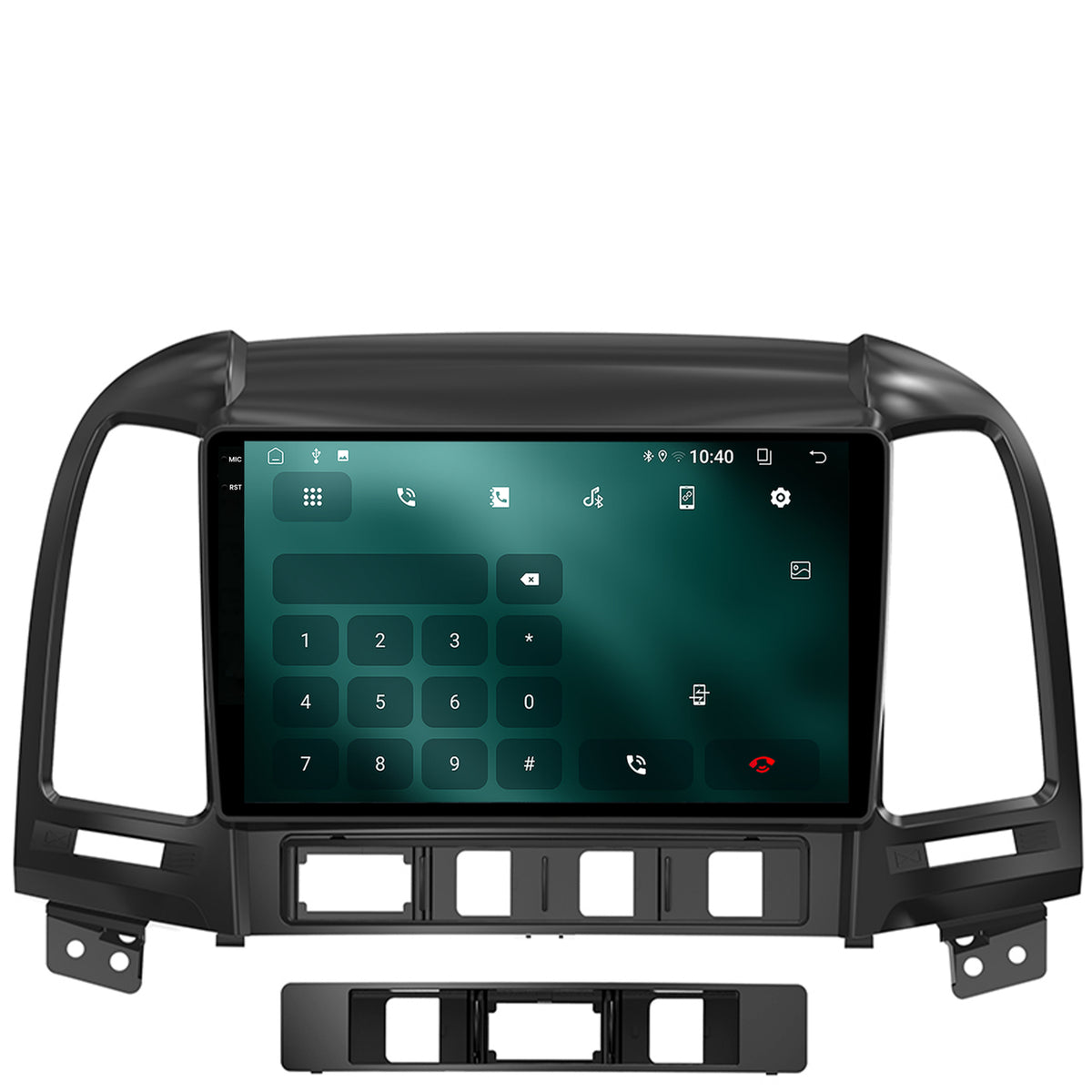 Navigatie 2K Hyundai Santa Fe (2006-2012), Android, S-Quadcore / 4GB RAM + 64GB ROM, 9.5 Inch - AD-BGS90042K+AD-BGRKIT210