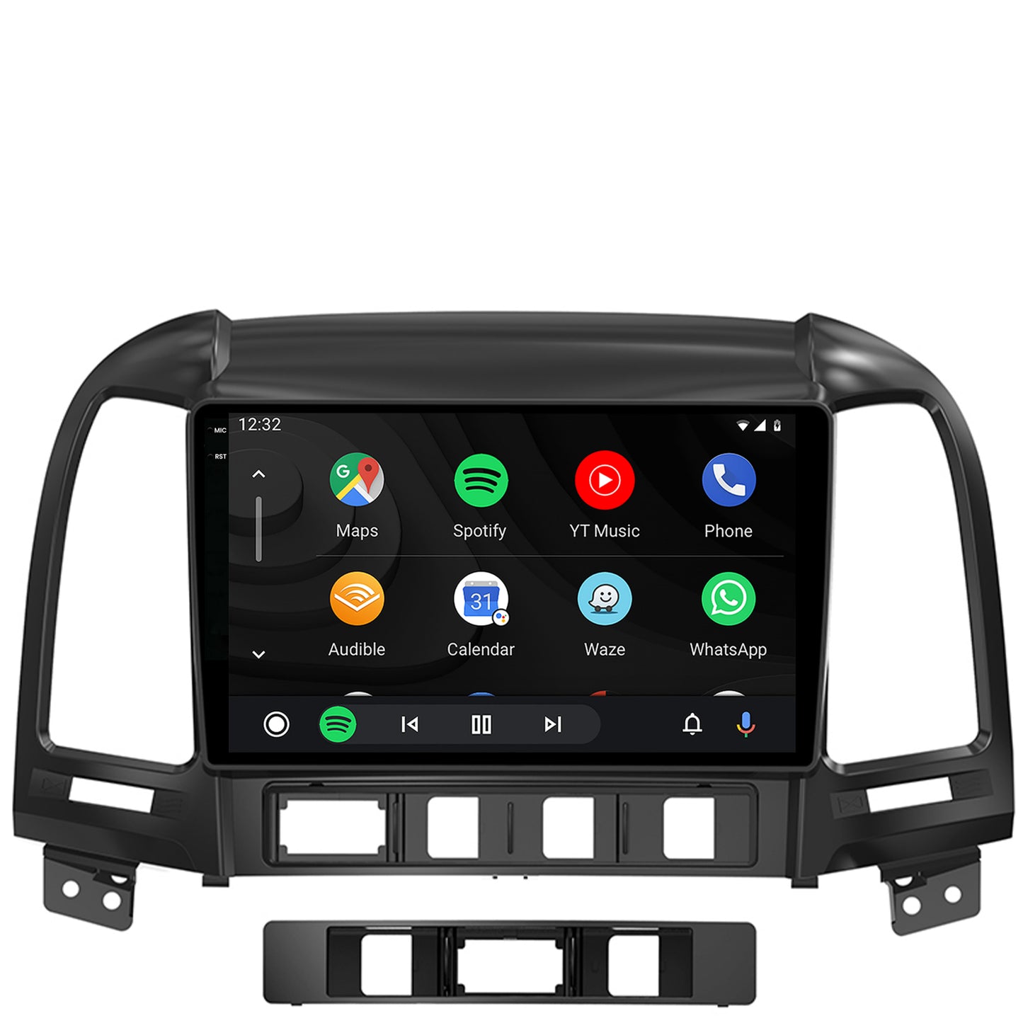 Navigatie 2K Hyundai Santa Fe (2006-2012), Android, S-Quadcore / 4GB RAM + 64GB ROM, 9.5 Inch - AD-BGS90042K+AD-BGRKIT210