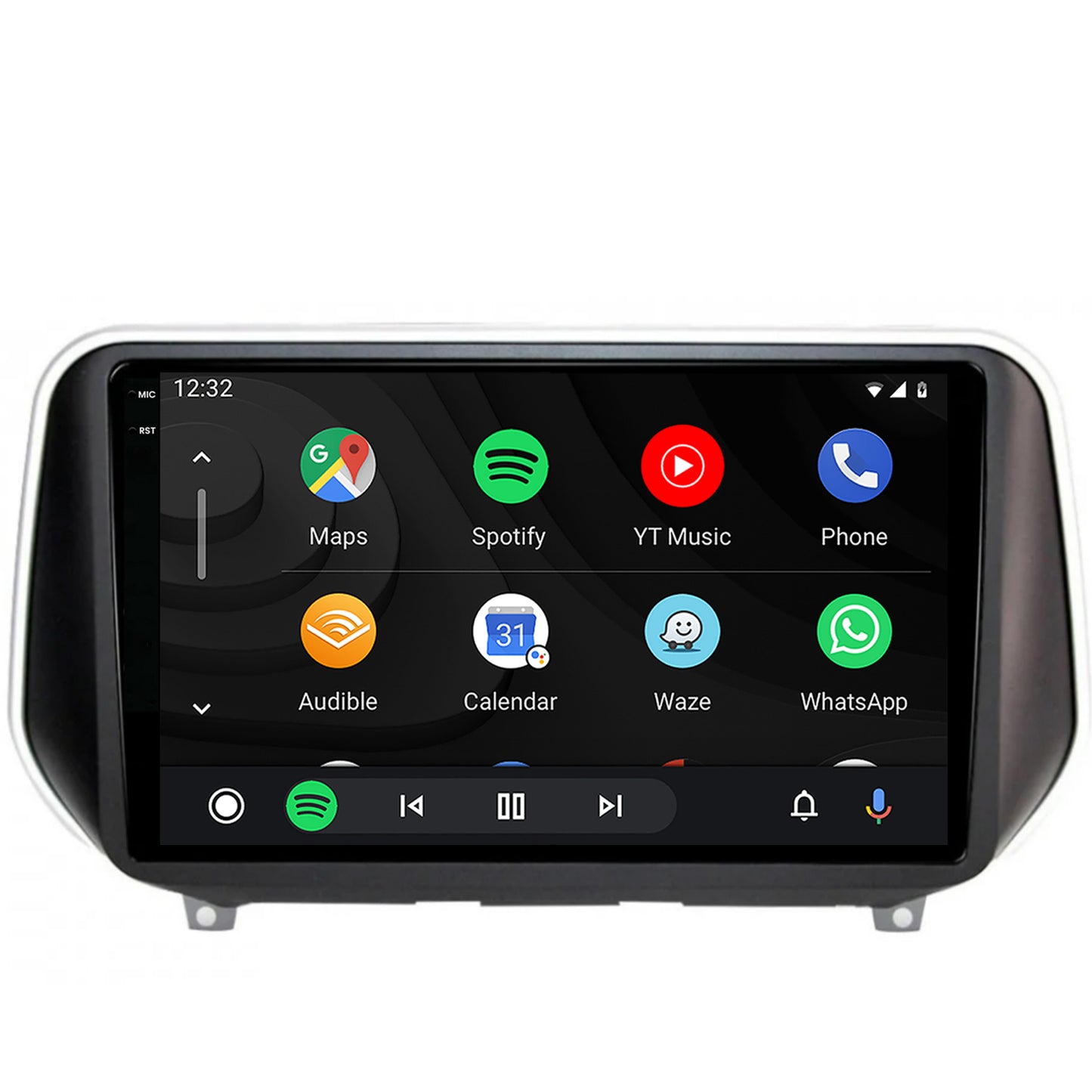 Navigatie 2K Hyundai Santa Fe (2018+), Android, S-Quadcore / 4GB RAM + 64GB ROM, 9.5 Inch - AD-BGS90042K+AD-BGRKIT223
