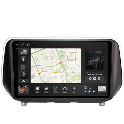 Navigatie 2K Hyundai Santa Fe (2018+), Android, S-Quadcore / 4GB RAM + 64GB ROM, 9.5 Inch - AD-BGS90042K+AD-BGRKIT223