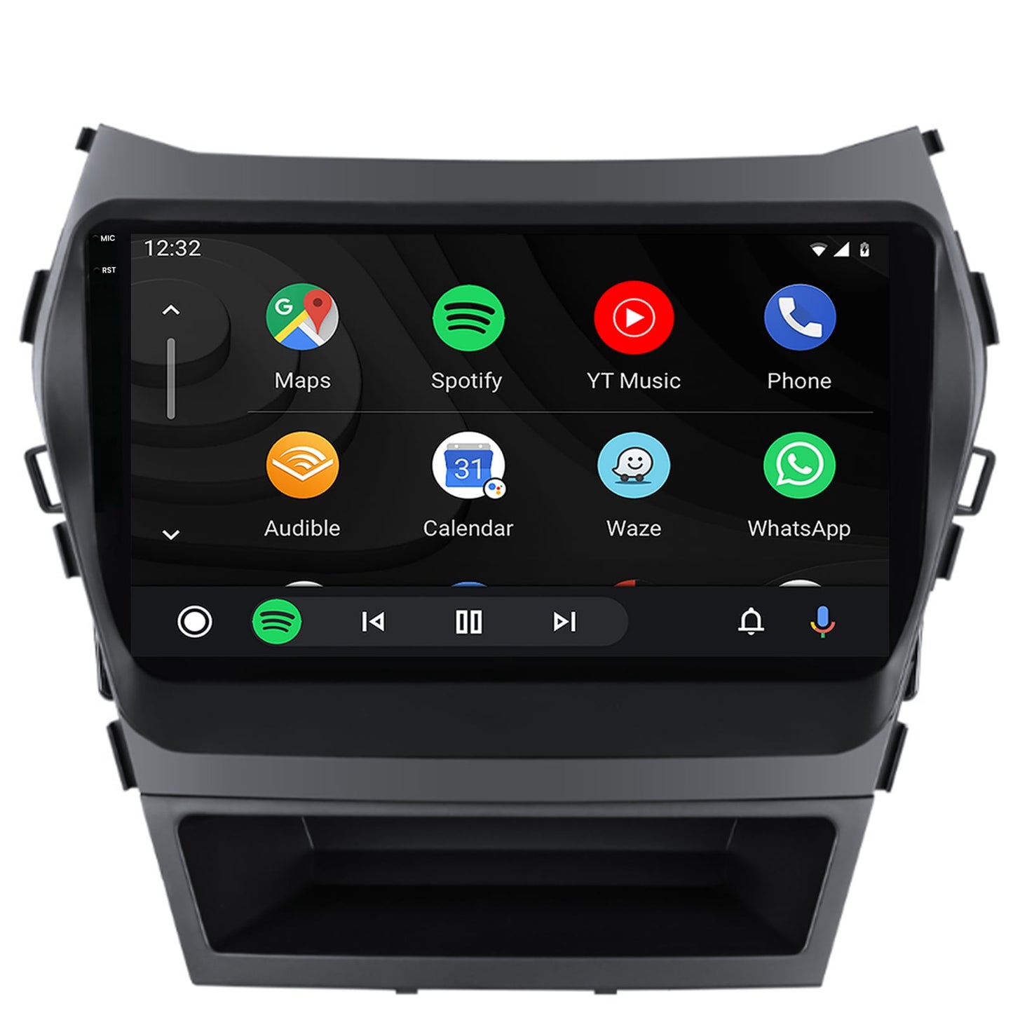 Navigatie 2K Hyundai Santa Fe IX45 (2013-2017), Android, S-Quadcore / 4GB RAM + 64GB ROM, 9.5 Inch - AD-BGS90042K+AD-BGRKIT182