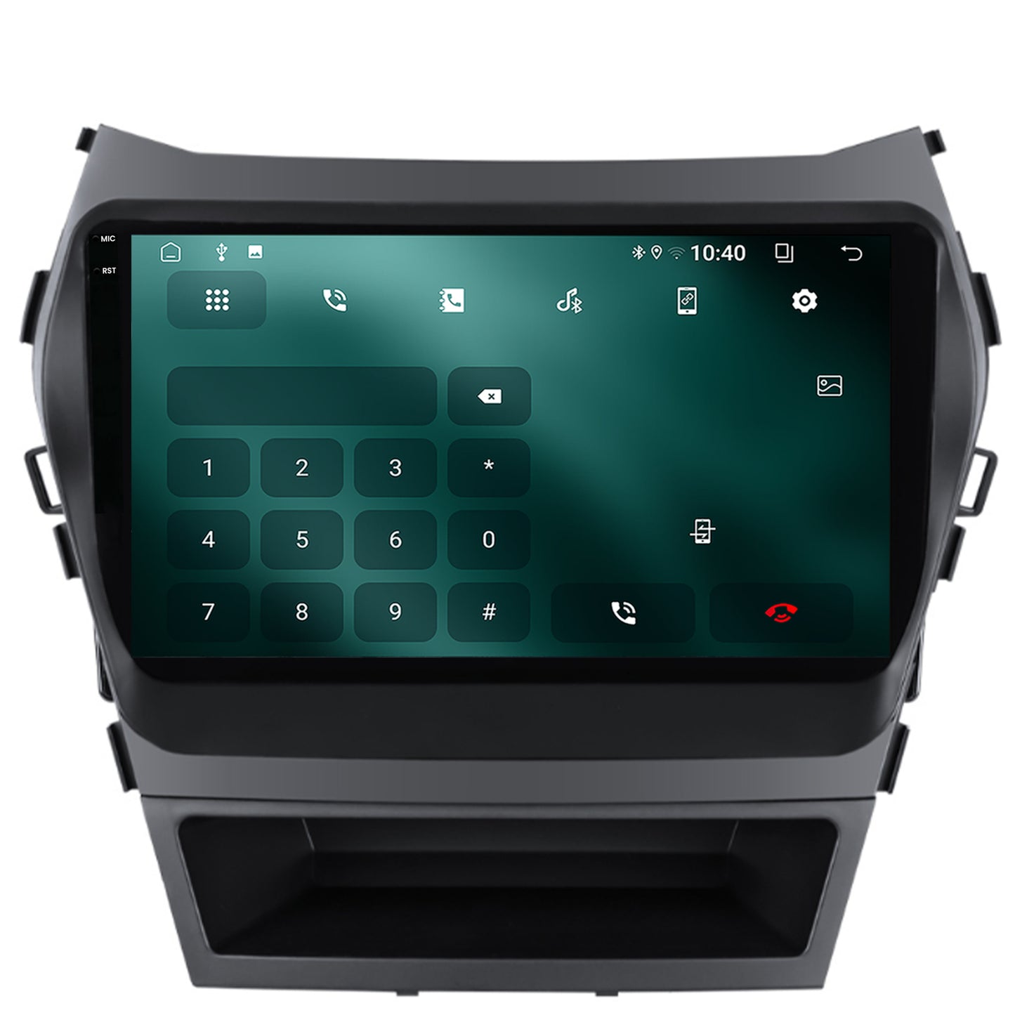 Navigatie 2K Hyundai Santa Fe IX45 (2013-2017), Android, S-Quadcore / 4GB RAM + 64GB ROM, 9.5 Inch - AD-BGS90042K+AD-BGRKIT182