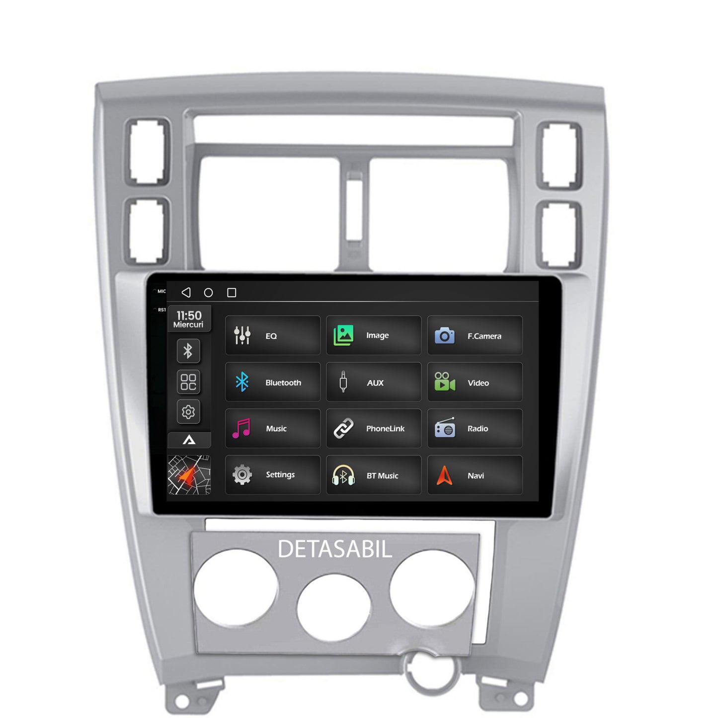 Navigatie 2K Hyundai Tucson (2004-2009), Android, S-Quadcore / 4GB RAM + 64GB ROM, 10.36 Inch - AD-BGS100042K+AD-BGRKIT200