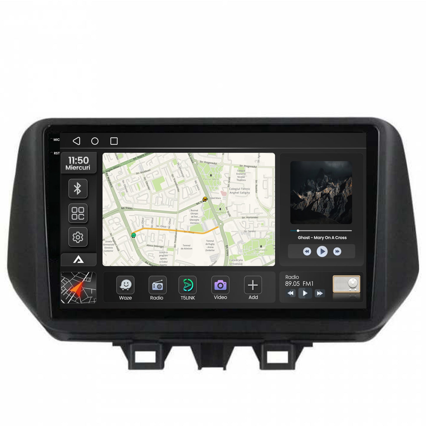 Navigatie 2K Hyundai Tucson (2018-2020), Android, S-Quadcore / 4GB RAM + 64GB ROM, 9.5 Inch - AD-BGS90042K+AD-BGRKIT204