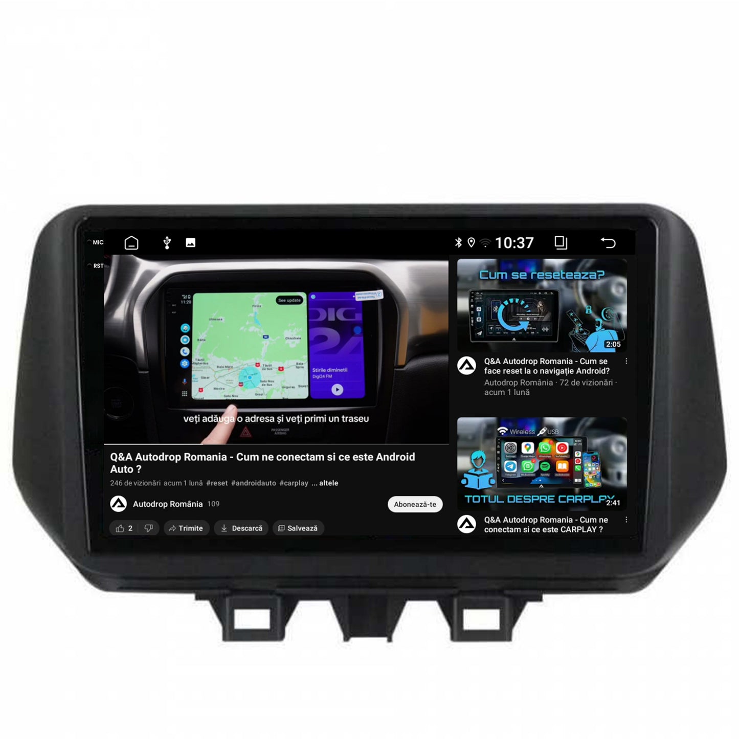 Navigatie 2K Hyundai Tucson (2018-2020), Android, S-Quadcore / 4GB RAM + 64GB ROM, 9.5 Inch - AD-BGS90042K+AD-BGRKIT204