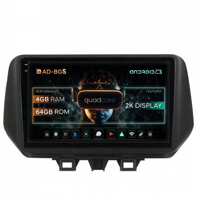 Navigatie 2K Hyundai Tucson (2018-2020), Android, S-Quadcore / 4GB RAM + 64GB ROM, 9.5 Inch - AD-BGS90042K+AD-BGRKIT204