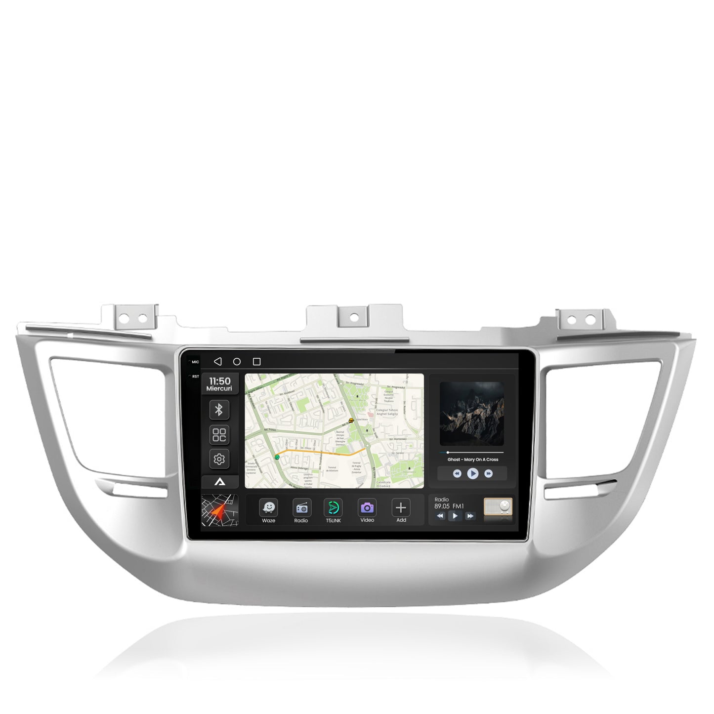 Navigatie 2K Hyundai Tucson 3 (2015-2018), Android, S-Quadcore / 4GB RAM + 64GB ROM, 9.5 Inch - AD-BGS90042K+AD-BGRKIT176