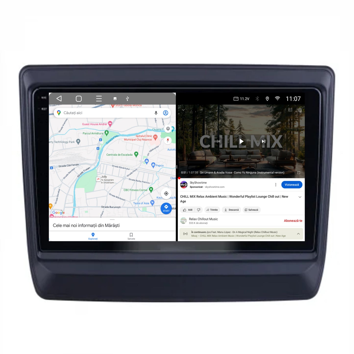 Navigatie 2K Isuzu D-MAX (2020+), Android, S-Quadcore / 4GB RAM + 64GB ROM, 9.5 Inch - AD-BGS90042K+AD-BGRKIT316