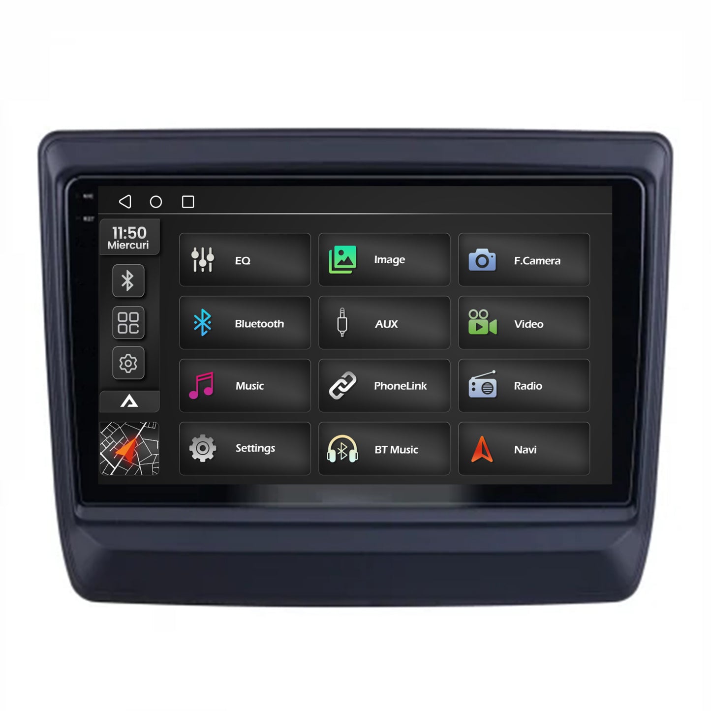 Navigatie 2K Isuzu D-MAX (2020+), Android, S-Quadcore / 4GB RAM + 64GB ROM, 9.5 Inch - AD-BGS90042K+AD-BGRKIT316