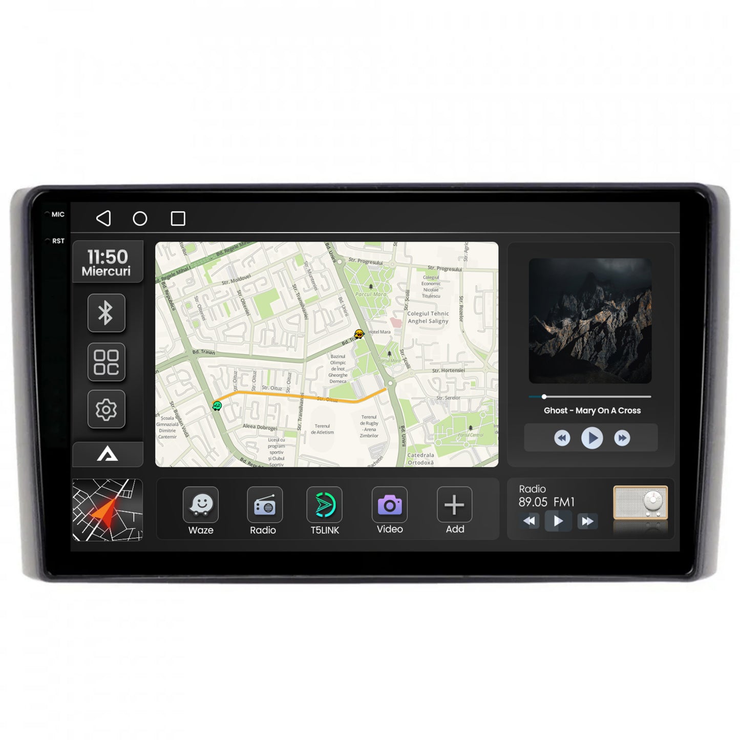 Navigatie 2K Iveco Daily (2006-2014), Android, S-Quadcore / 4GB RAM + 64GB ROM, 9.5 Inch - AD-BGS90042K+AD-BGRKIT361V2