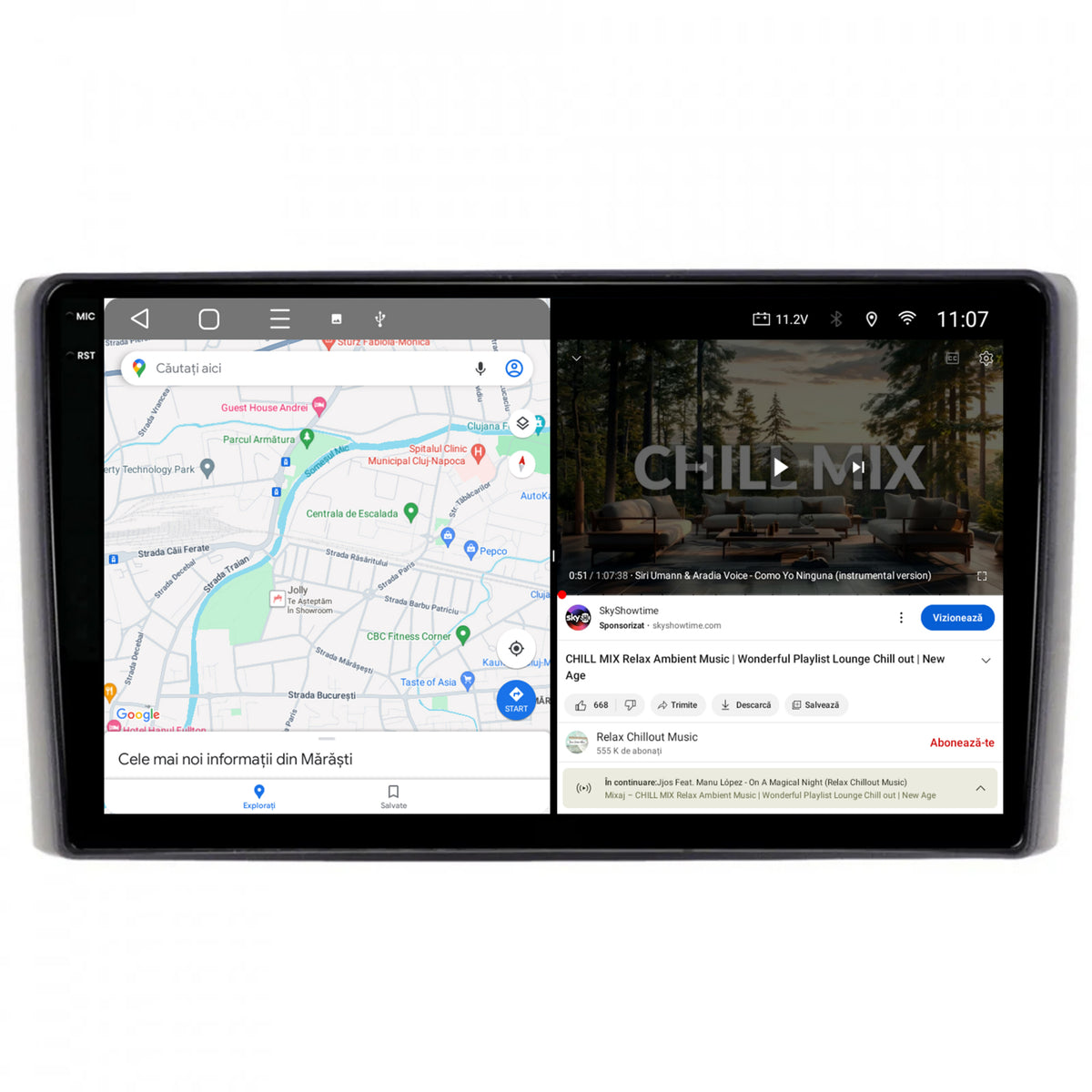 Navigatie 2K Iveco Daily (2006-2014), Android, S-Quadcore / 4GB RAM + 64GB ROM, 9.5 Inch - AD-BGS90042K+AD-BGRKIT361V2