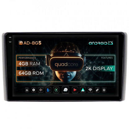 Navigatie 2K Iveco Daily (2006-2014), Android, S-Quadcore / 4GB RAM + 64GB ROM, 9.5 Inch - AD-BGS90042K+AD-BGRKIT361V2