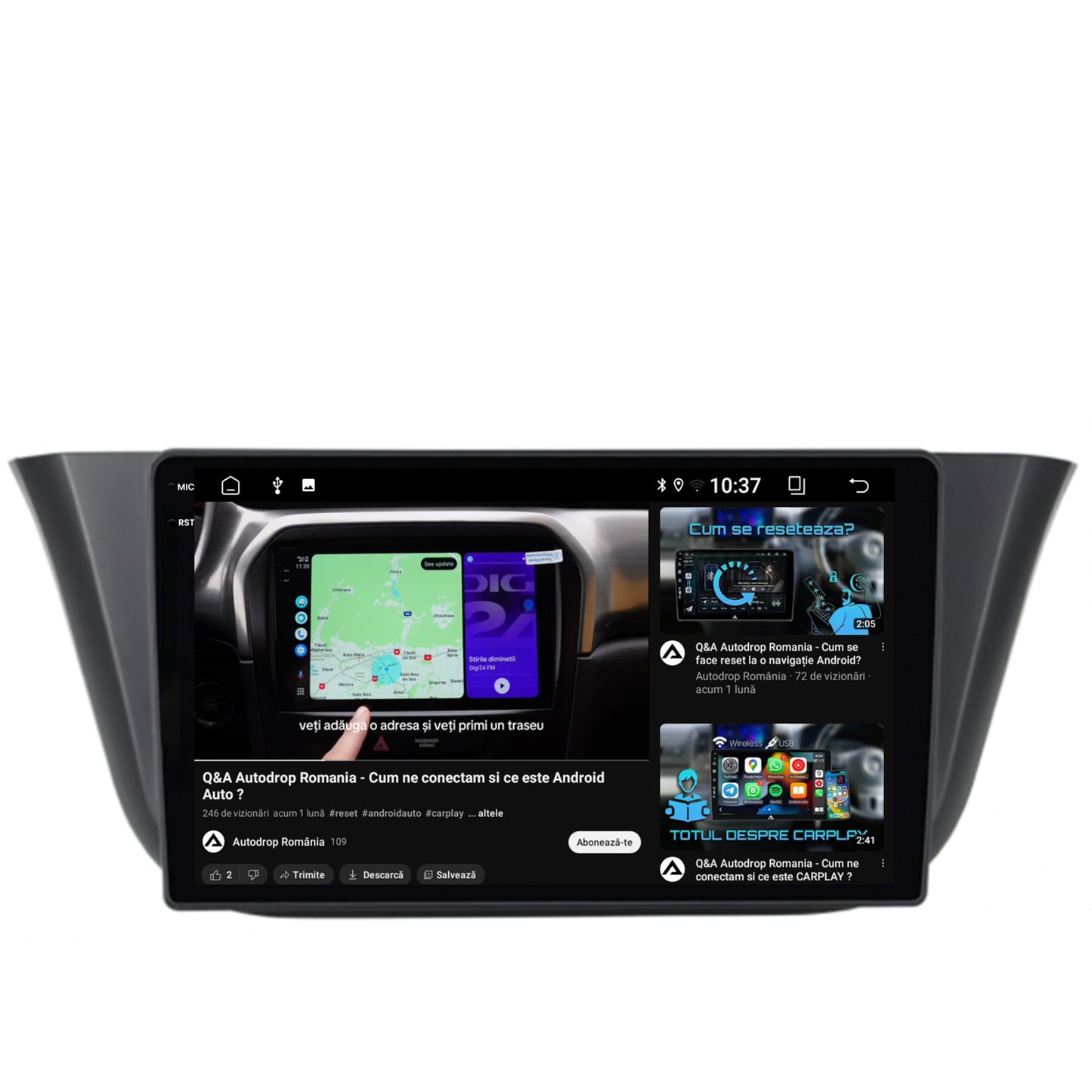 Navigatie 2K Iveco Daily (2013+), Android, S-Quadcore / 4GB RAM + 64GB ROM, 9.5 Inch - AD-BGS90042K+AD-BGRKIT361
