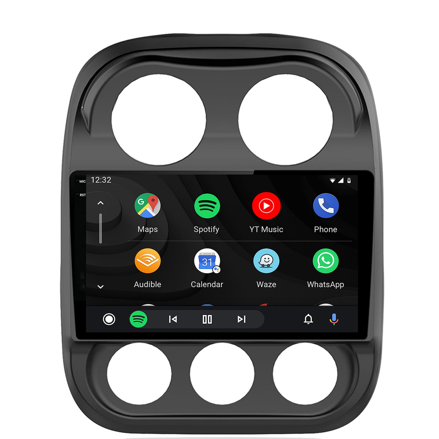 Navigatie 2K Jeep Compass (2009-2016), Android, S-Quadcore / 4GB RAM + 64GB ROM, 10.36 Inch - AD-BGS100042K+AD-BGRKIT284