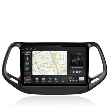 Navigatie 2K Jeep Compass (2016+), Android, S-Quadcore / 4GB RAM + 64GB ROM, 10.36 Inch - AD-BGS100042K+AD-BGRKIT287