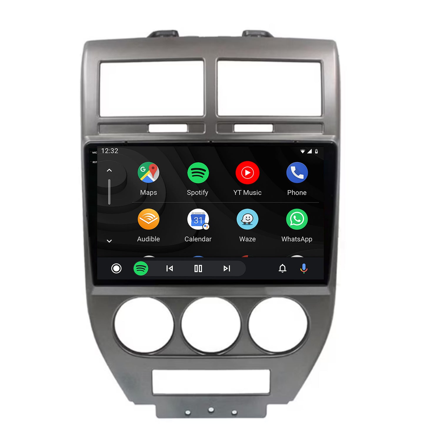 Navigatie 2K Jeep Compass/Patriot (2006-2010), Android, S-Quadcore / 4GB RAM + 64GB ROM, 10.36 Inch - AD-BGS100042K+AD-BGRKIT295