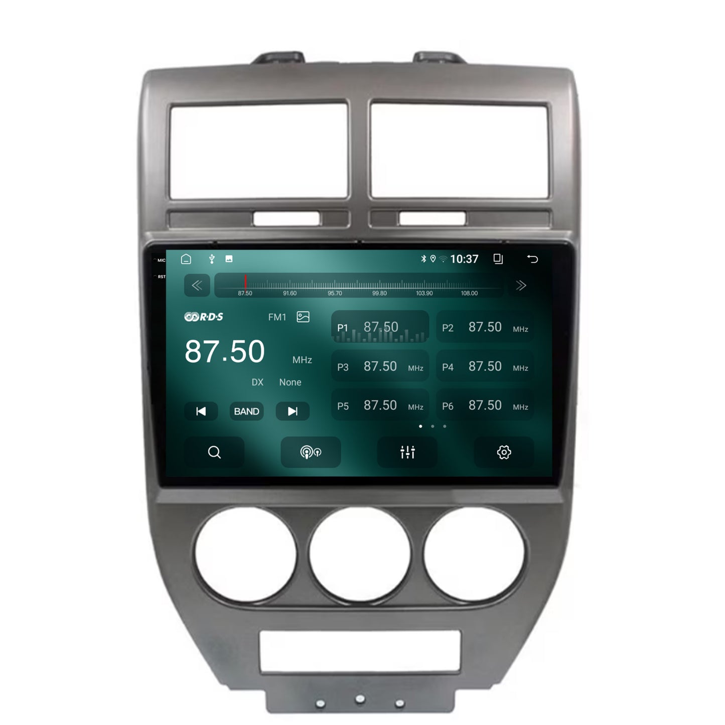 Navigatie 2K Jeep Compass/Patriot (2006-2010), Android, S-Quadcore / 4GB RAM + 64GB ROM, 10.36 Inch - AD-BGS100042K+AD-BGRKIT295