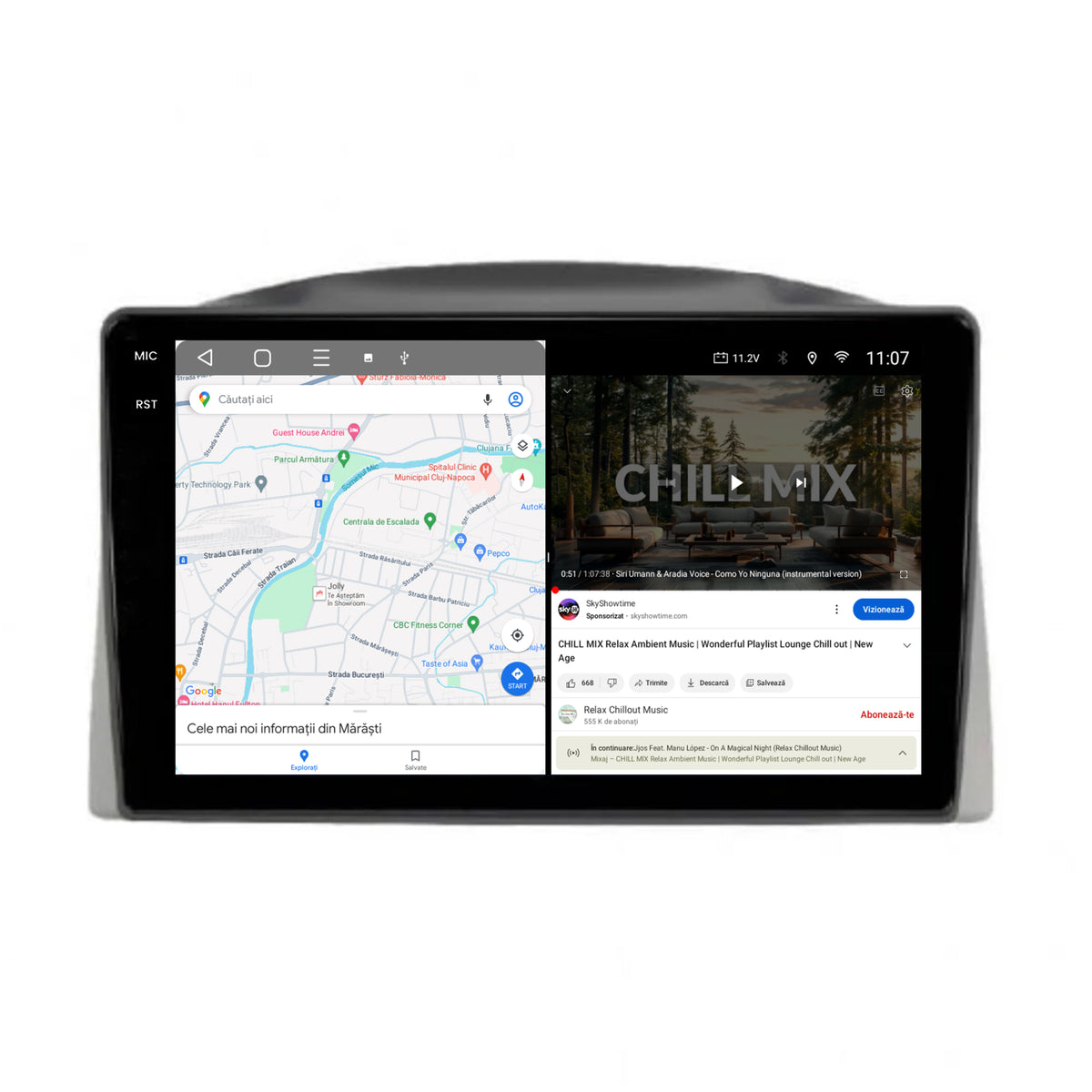 Navigatie 2K Jeep Grand Cherokee (2005-2007), Android, S-Quadcore / 4GB RAM + 64GB ROM, 10.36 Inch - AD-BGS100042K+AD-BGRKIT283