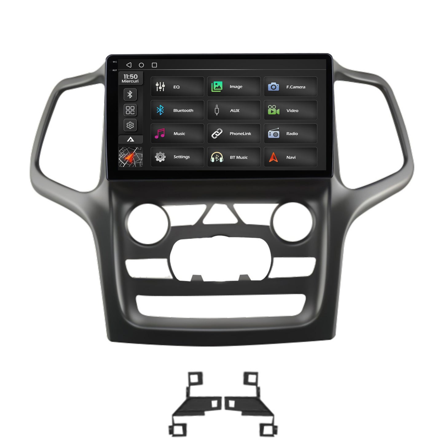 Navigatie 2K Jeep Grand Cherokee (2014-2022), Android, S-Quadcore / 4GB RAM + 64GB ROM, 9.5 Inch - AD-BGS90042K+AD-BGRKIT272