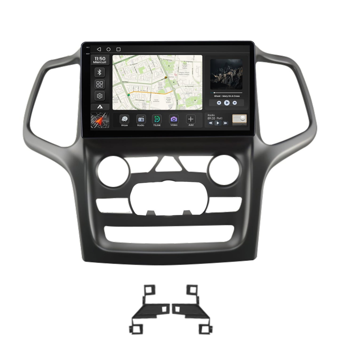 Navigatie 2K Jeep Grand Cherokee (2014-2022), Android, S-Quadcore / 4GB RAM + 64GB ROM, 9.5 Inch - AD-BGS90042K+AD-BGRKIT272