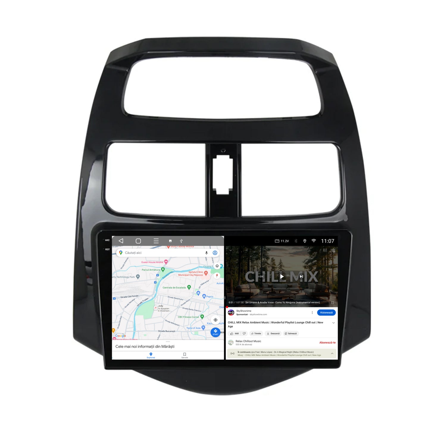 Navigatie 2K Daewoo Matiz / Chevrolet Spark (2010-2014), Android, S-Quadcore / 4GB RAM + 64GB ROM, 9.5 Inch - AD-BGS90042K+AD-BGRKIT243