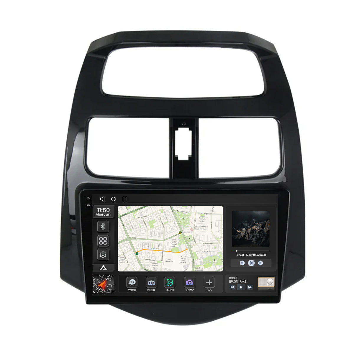 Navigatie 2K Daewoo Matiz / Chevrolet Spark (2010-2014), Android, S-Quadcore / 4GB RAM + 64GB ROM, 9.5 Inch - AD-BGS90042K+AD-BGRKIT243