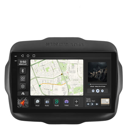 Navigatie 2K Jeep Renegade (2014-2018), Android, S-Quadcore / 4GB RAM + 64GB ROM, 9.5 Inch - AD-BGS90042K+AD-BGRKIT286