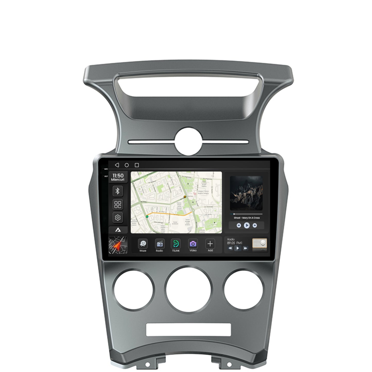 Navigatie 2K Kia Carens (2007-2011), Android, S-Quadcore / 4GB RAM + 64GB ROM, 9.5 Inch - AD-BGS90042K+AD-BGRKIT209