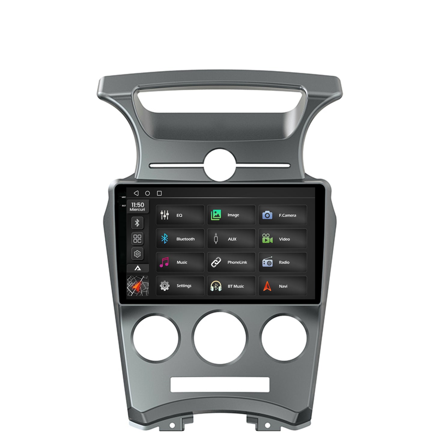 Navigatie 2K Kia Carens (2007-2011), Android, S-Quadcore / 4GB RAM + 64GB ROM, 9.5 Inch - AD-BGS90042K+AD-BGRKIT209