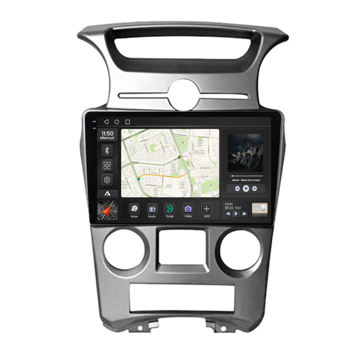 Navigatie 2K Kia Carens (2007-2011), Android, S-Quadcore / 4GB RAM + 64GB ROM, 9.5 Inch - AD-BGS90042K+AD-BGRKIT209V2