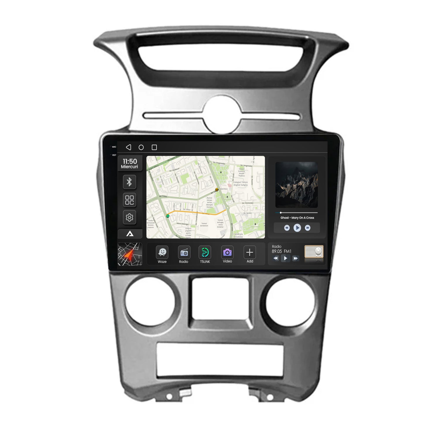 Navigatie 2K Kia Carens (2007-2011), Android, S-Quadcore / 4GB RAM + 64GB ROM, 9.5 Inch - AD-BGS90042K+AD-BGRKIT209V2