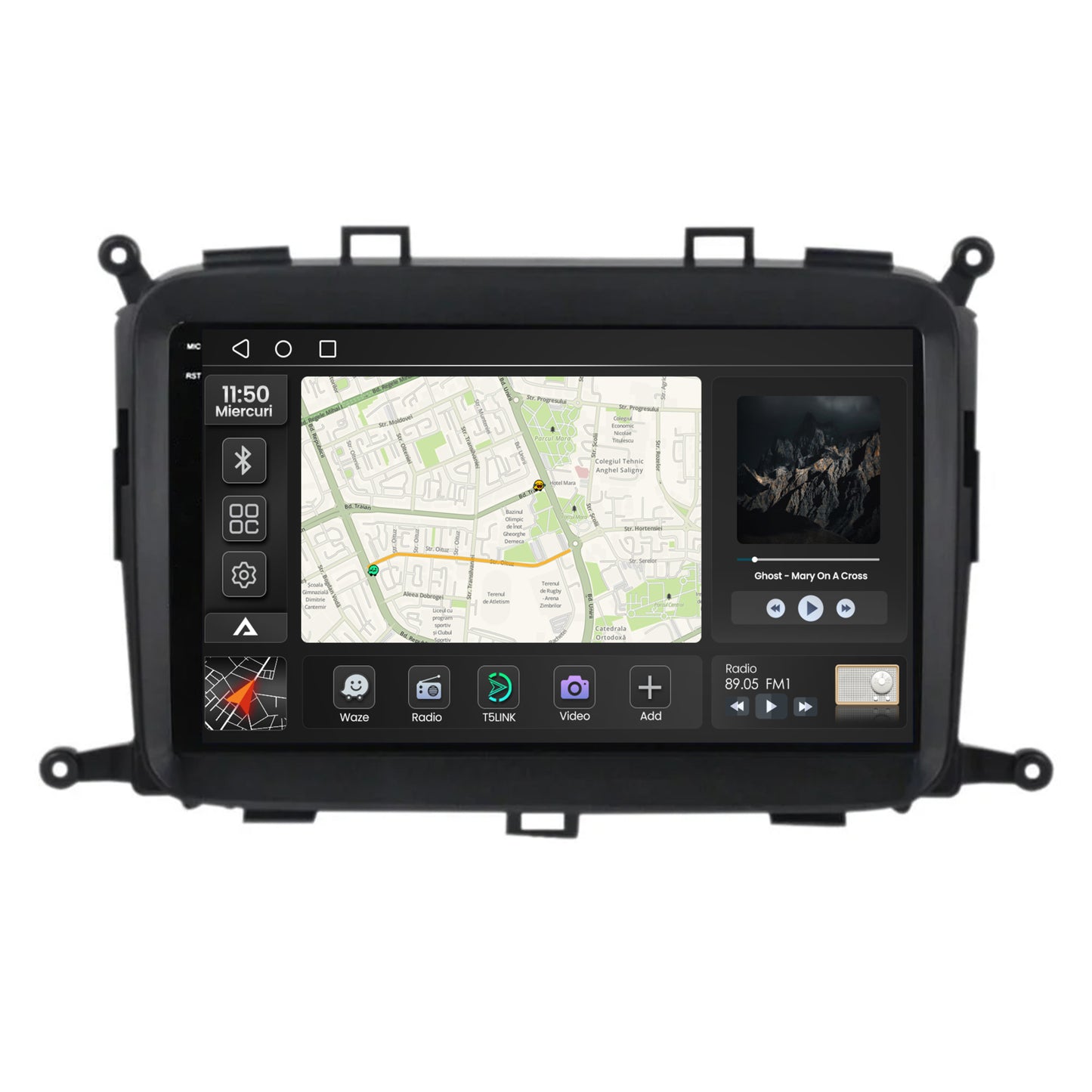 Navigatie 2K Kia Carens (2012-2017), Android, S-Quadcore / 4GB RAM + 64GB ROM, 9.5 Inch - AD-BGS90042K+AD-BGRKIT220