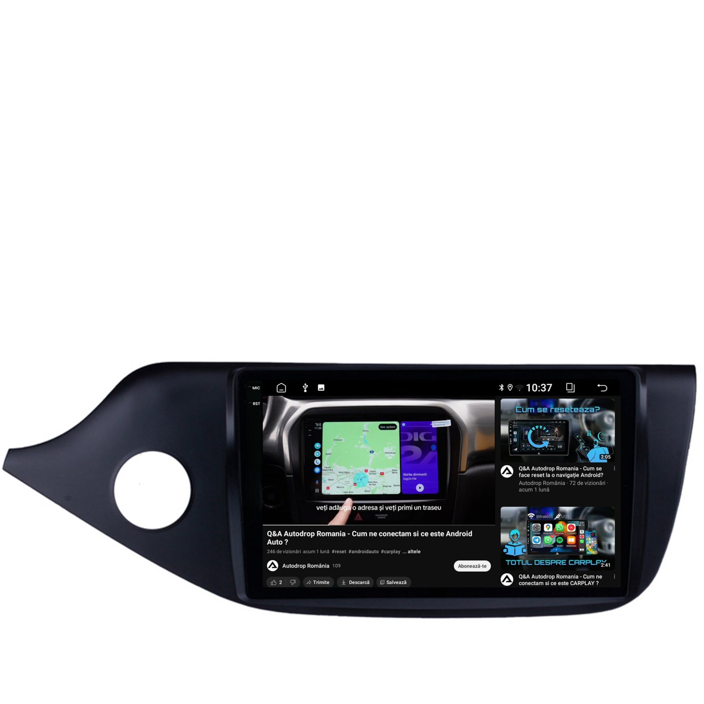 Navigatie 2K Kia CEED (2012-2018), Android, S-Quadcore / 4GB RAM + 64GB ROM, 9.5 Inch - AD-BGS90042K+AD-BGRKIT149
