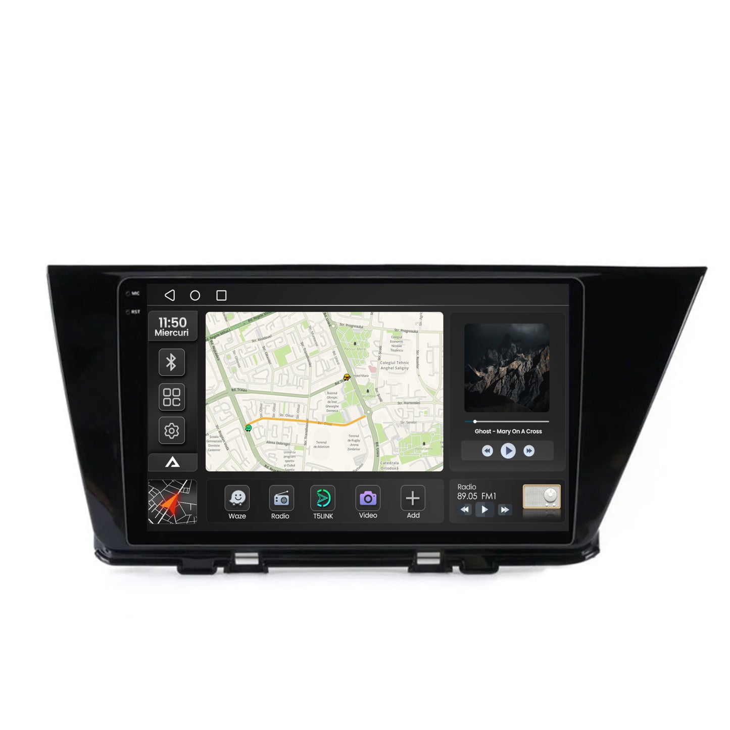 Navigatie 2K Kia Niro (2016+), Android, S-Quadcore / 4GB RAM + 64GB ROM, 9.5 Inch - AD-BGS90042K+AD-BGRKIT152